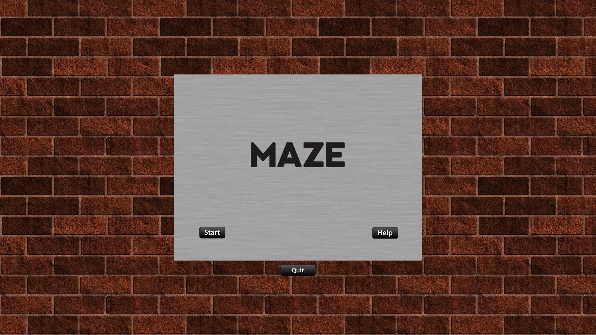 Scary Maze 1.1 : Main menu