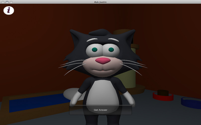 Ask Justin The Magic Talking Cat 1.0 : Ask Justin The Magic Talking Cat screenshot
