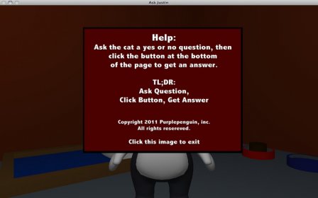 Ask Justin The Magic Talking Cat screenshot