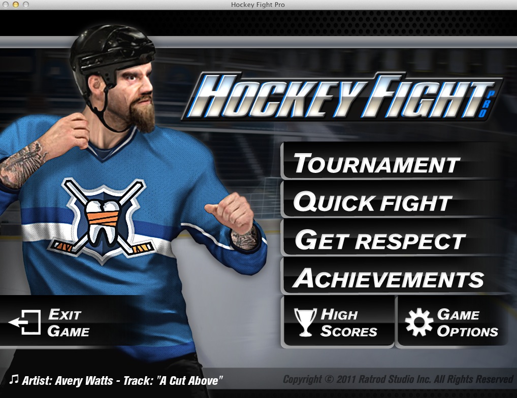 Hockey Fight Pro 1.3 : Menu