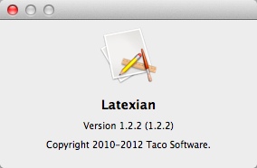 Latexian - LaTeX Editor : About