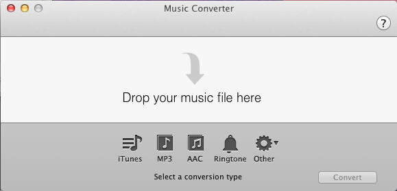 Music Converter 1.2 : Main Window
