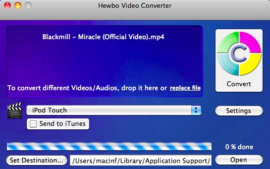 Hewbo Video Converter 3.0 : Converting Files