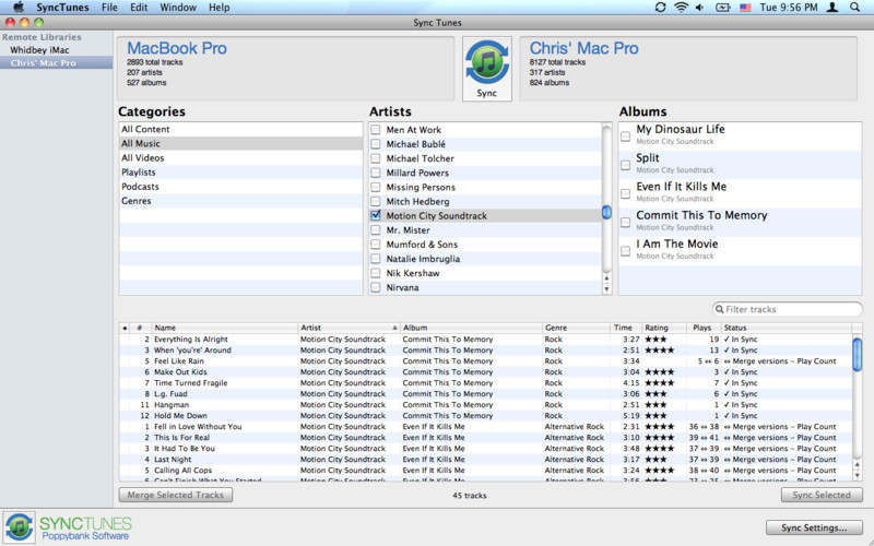 SyncTunes 2.1 : SyncTunes screenshot