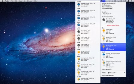 MenuWeather screenshot