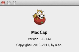 MadCap 1.6 : About window