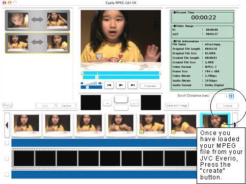 Capty MPEG Edit EX Dolby Digital : Main Window
