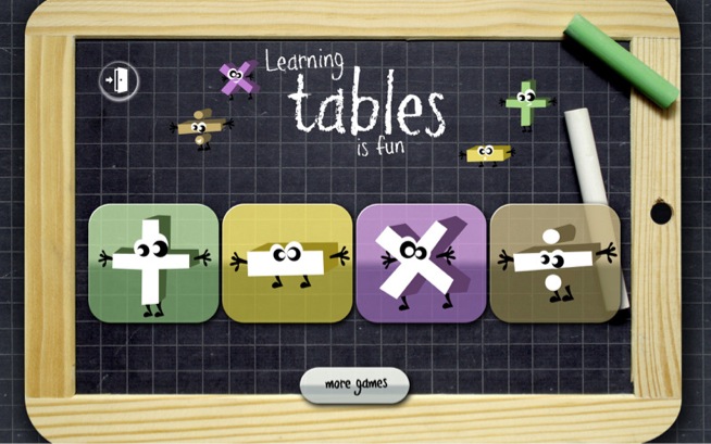 Learning tables is fun 1.0 : General view