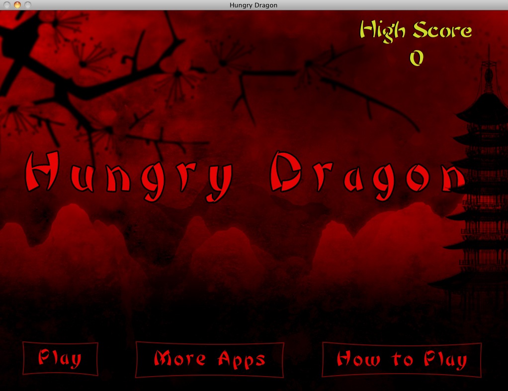 Hungry Dragon 1.1 : Main menu