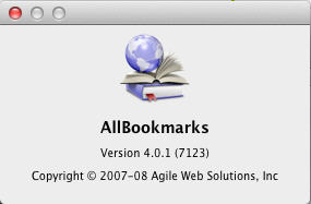 All Bookmarks 4.0 : About Window