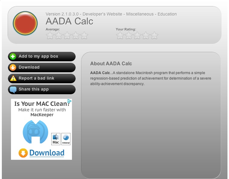 All My Mac Apps 0.9 : App info