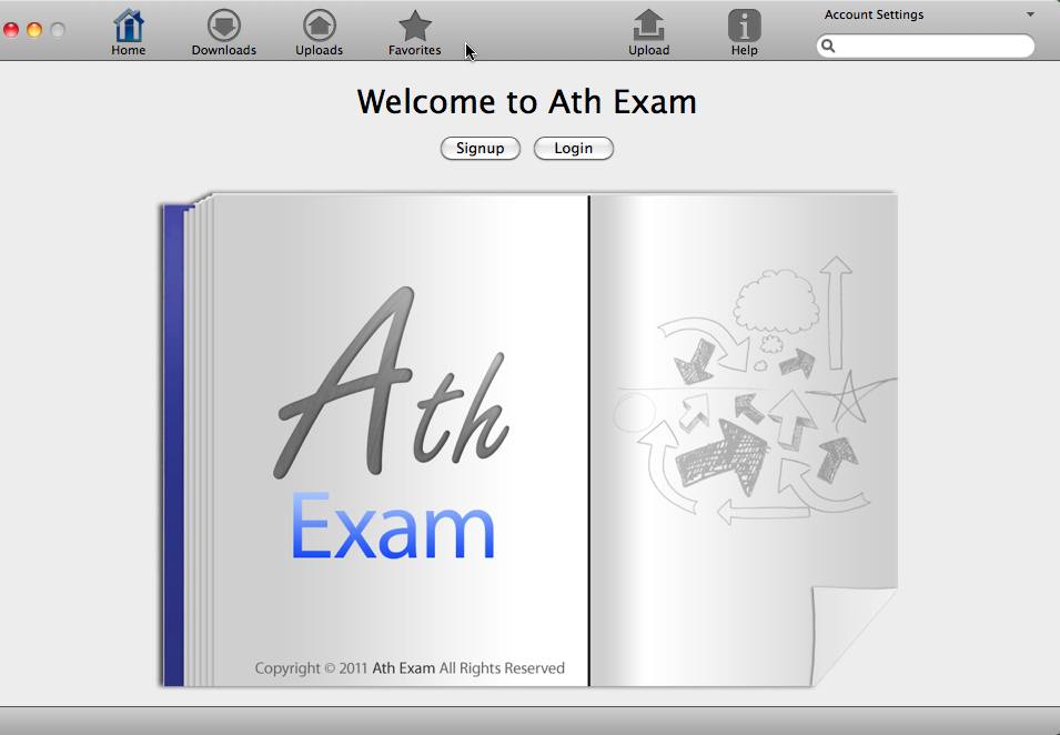 Ath Exam Client 1.0 : Main window