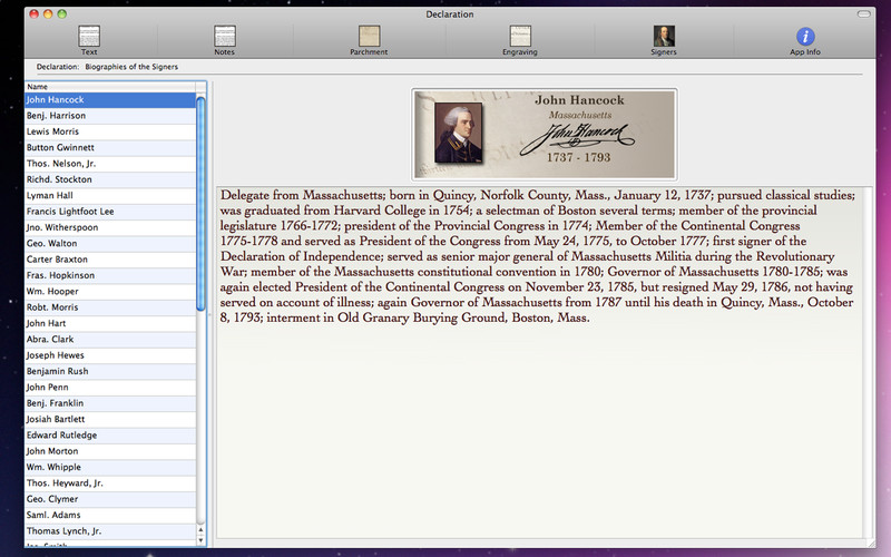 Declaration For Mac 1.0 : Declaration For Mac screenshot