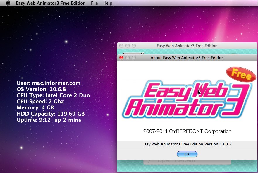 Easy Web Animator 3.0 : Main window