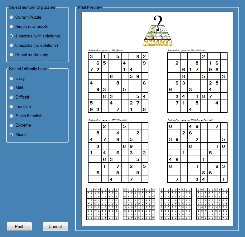 My Sudoku Guru 1.1 : Help wizard