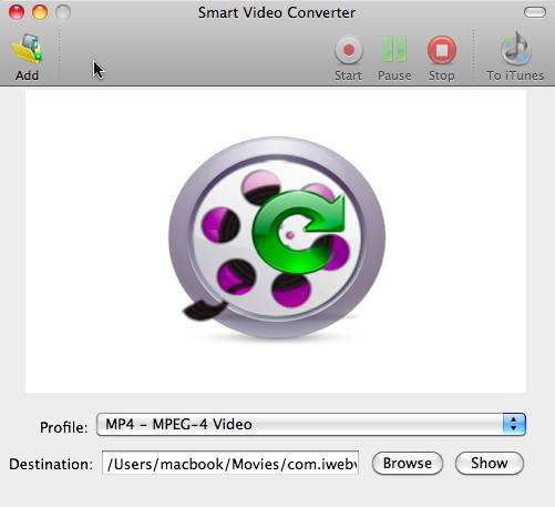 Smart Video Converter 2.2 : Main Window