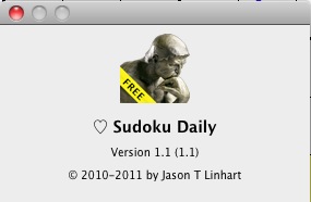 Sudoku Daily 1.1 : About