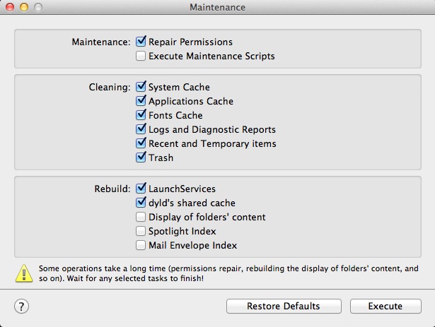 Maintenance 1.5 : User Interface