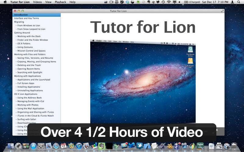 Tutor for Lion 1.6 : Tutor for Lion screenshot