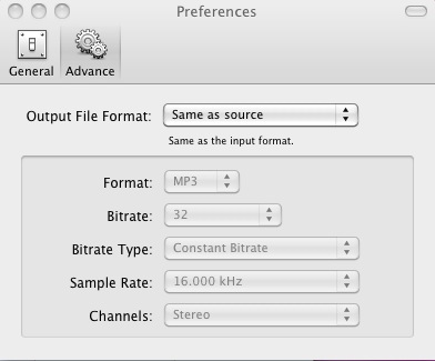 Macsome iTunes Music Converter 1.4 : Preferences
