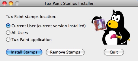 Tux Paint Stamps 28.0 : Main window