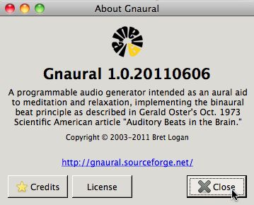 Gnaural 1.0 : Main window