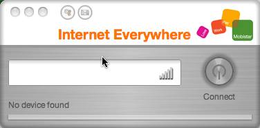 Mobistar Internet Everywhere 2.0 : Main window
