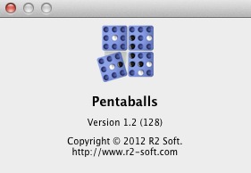 Pentaballs HD 1.2 : About window