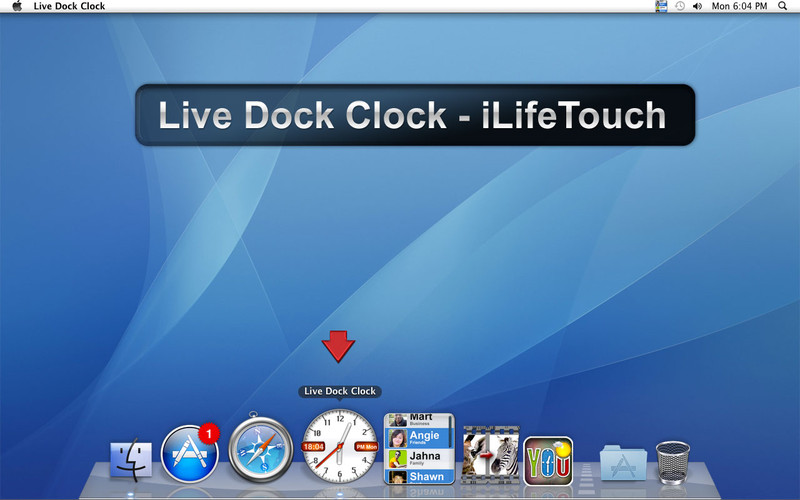 Live Dock Clock 1.1 : Live Dock Clock screenshot