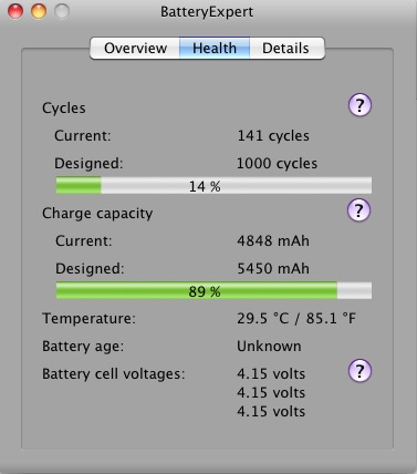 BatteryExpert 1.3 : Health