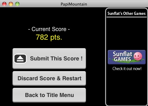 PapiMountain 1.0 : Submit your score