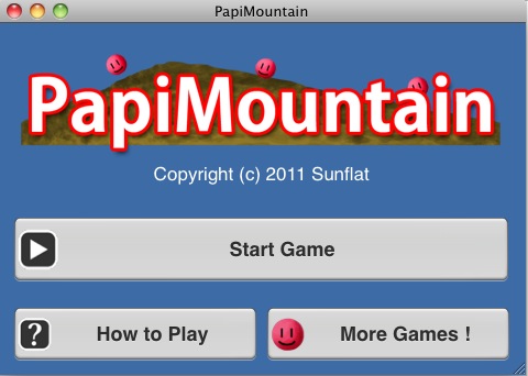 PapiMountain 1.0 : Main menu
