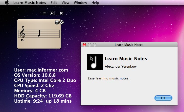 Learn Music Notes 3.1 : Main Interface