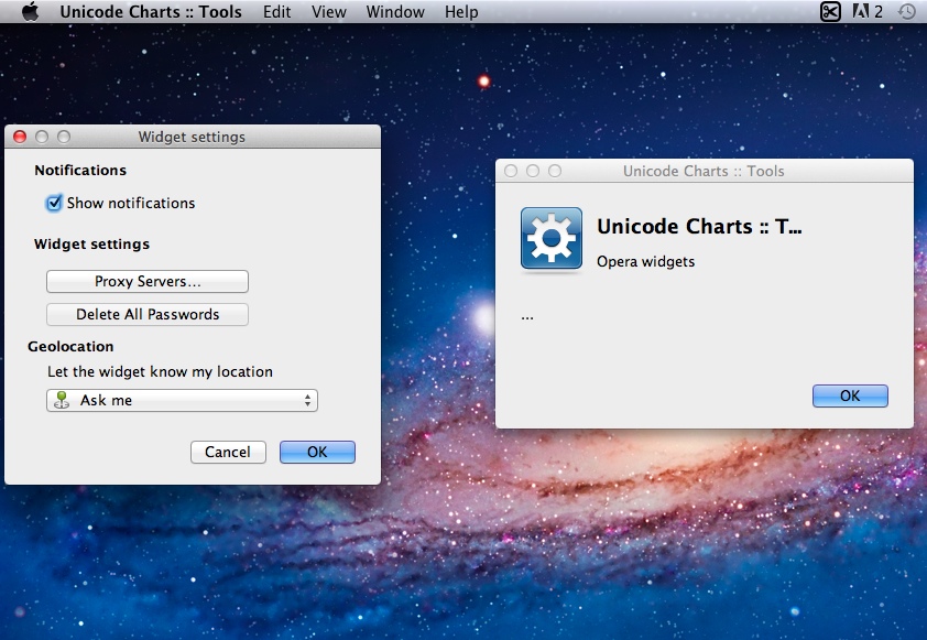 Unicode Charts :: Tools 1.1 : Main window