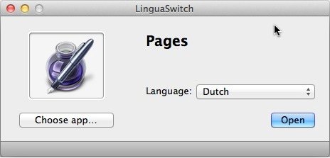 LinguaSwitch 1.0 : Main window