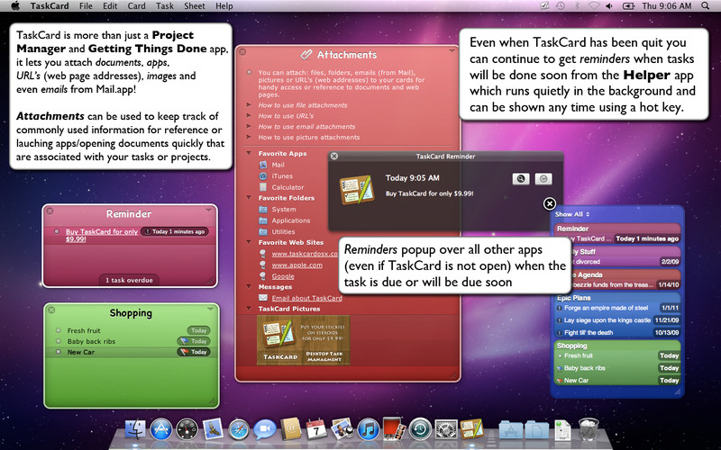 TaskCard 1.6 : TaskCard screenshot