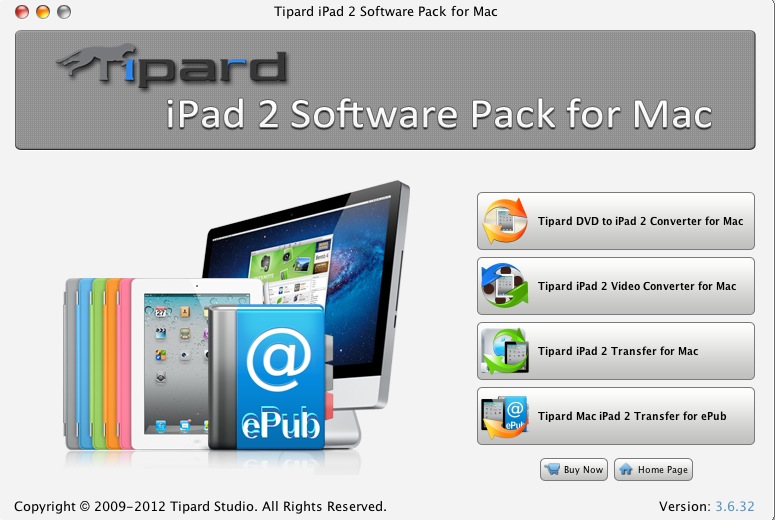 Tipard iPad 2 Software Pack for Mac 3.6 : Launcher