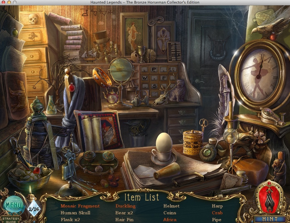 Haunted Legends: The Bronze Horseman Collector's Edition : Playing Hidden Object Game