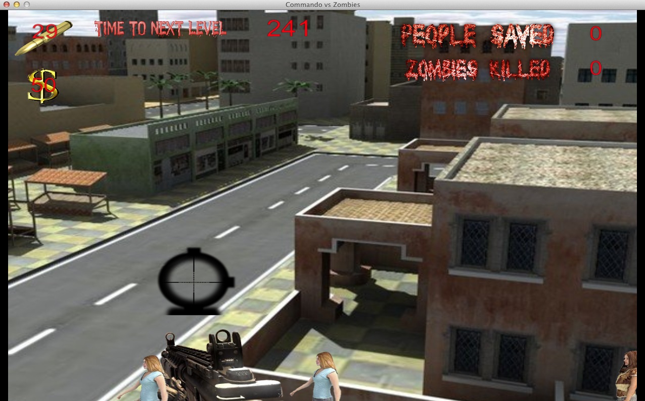 Commando vs Zombies 1.3 : Gameplay