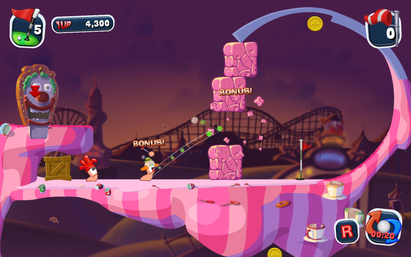 Worms Crazy Golf 1.0 : Worms Crazy Golf screenshot