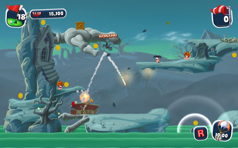Worms Crazy Golf 1.0 : Worms Crazy Golf screenshot