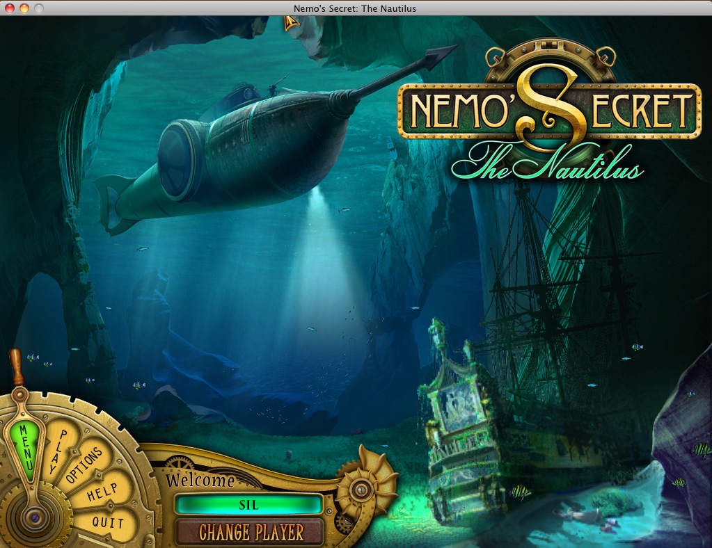 Nemo's Secret The Nautilus : Main menu