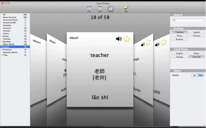 Learn Chinese 1.2 : General view