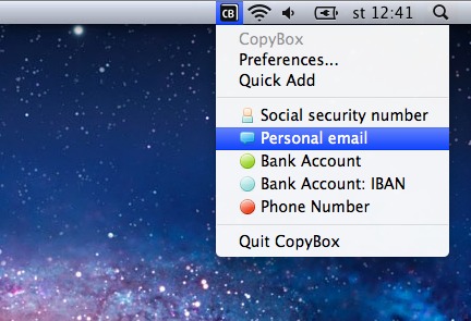 CopyBox 1.0 : Main window