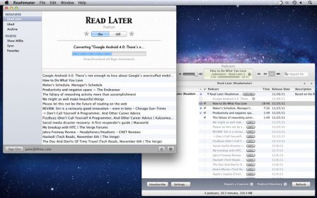 Readomator for Instapaper screenshot