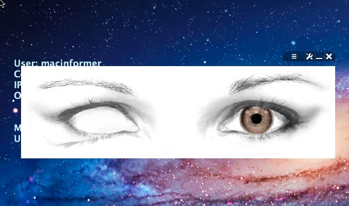 Animated Eyes 1.0 : Main window