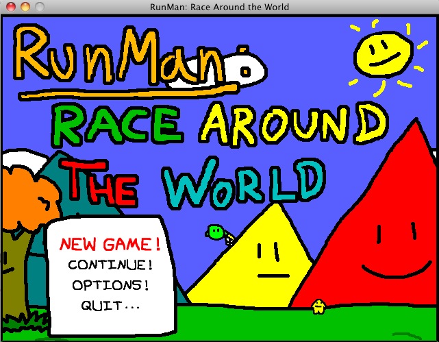 RunMan 1.2 : Main menu