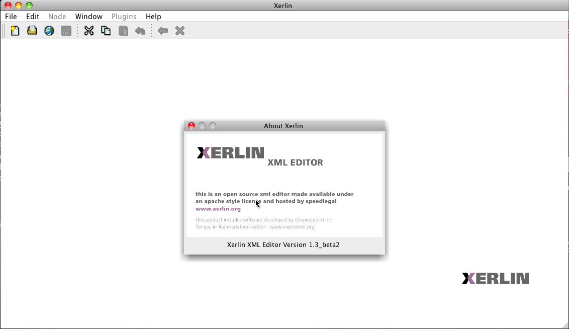 Xerlin 1.3 beta : Main window