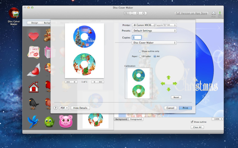 Disc Cover Maker Pro-Lite 2.0 : Disc Cover Maker Pro-Lite screenshot