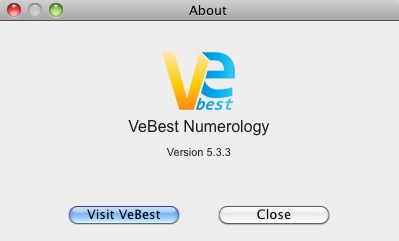 VeBest Numerology 5.3 : Main menu